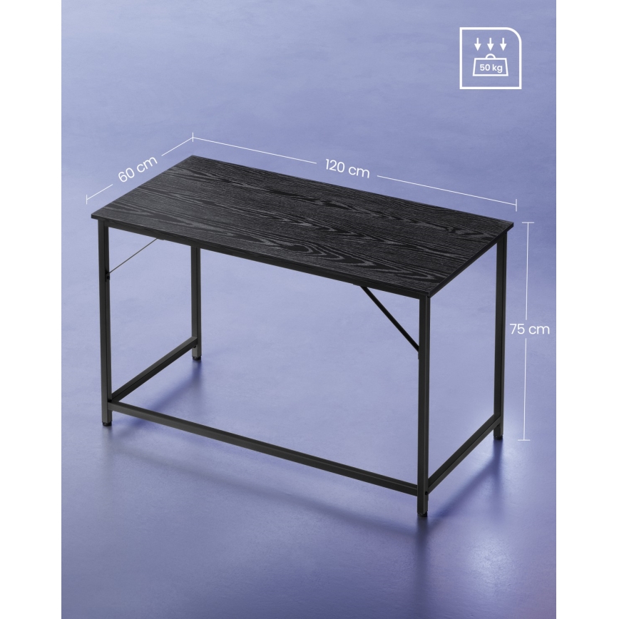 Schreibtisch SOLEA, schwarz