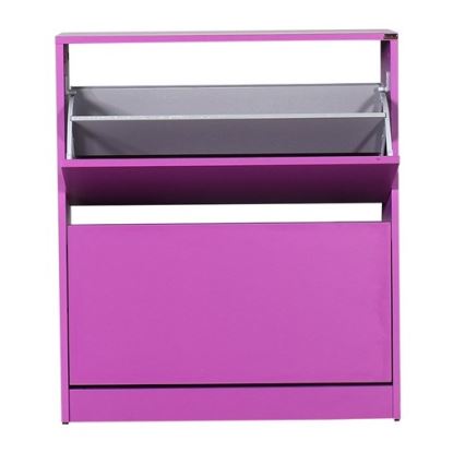 Schuhschrank 84x73 cm violett