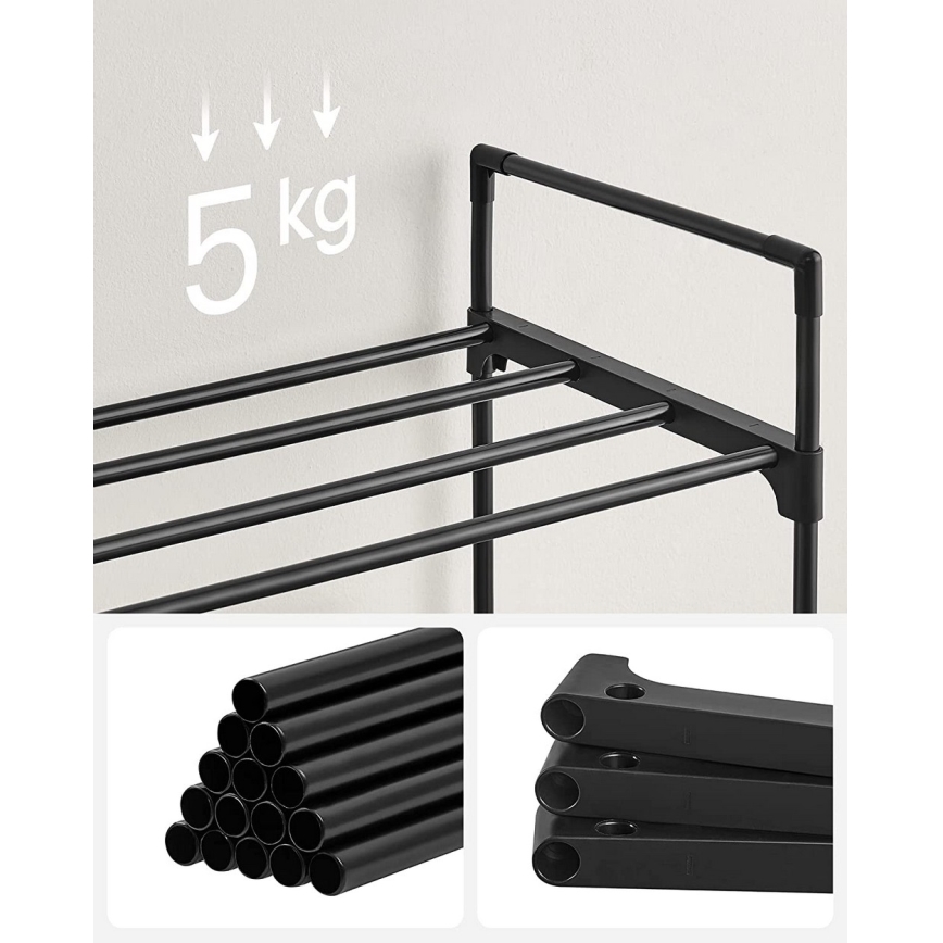 Schuhschrank ALVORO schwarz