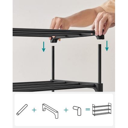 Schuhschrank ALVORO schwarz