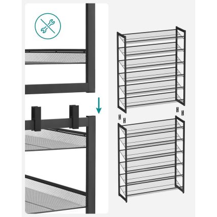 Schuhschrank ALVORO schwarz