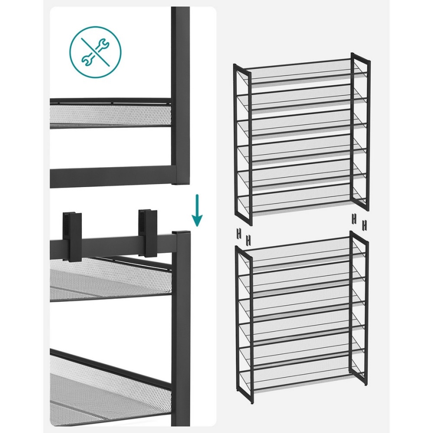 Schuhschrank ALVORO schwarz