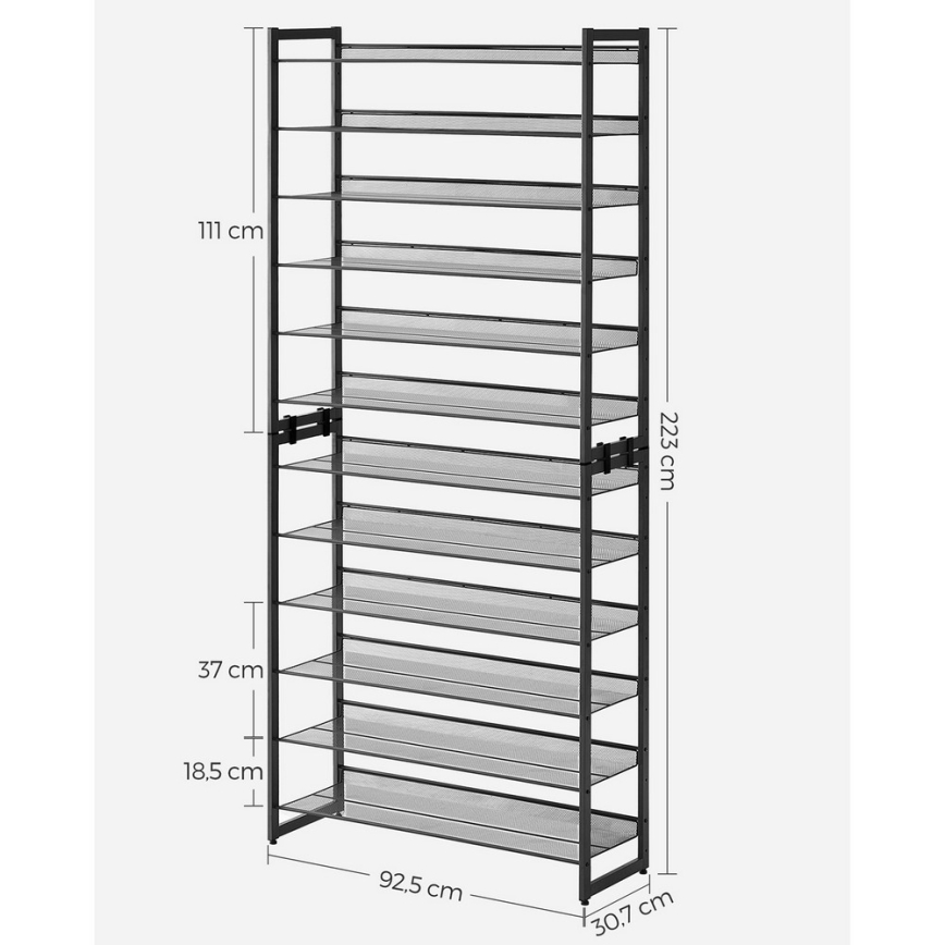 Schuhschrank ALVORO schwarz