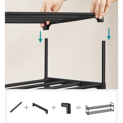 Schuhschrank ALVORO schwarz