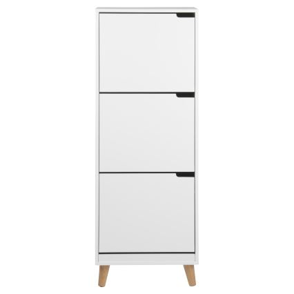 Schuhschrank CARLY mit 3 Schubladen, weiß