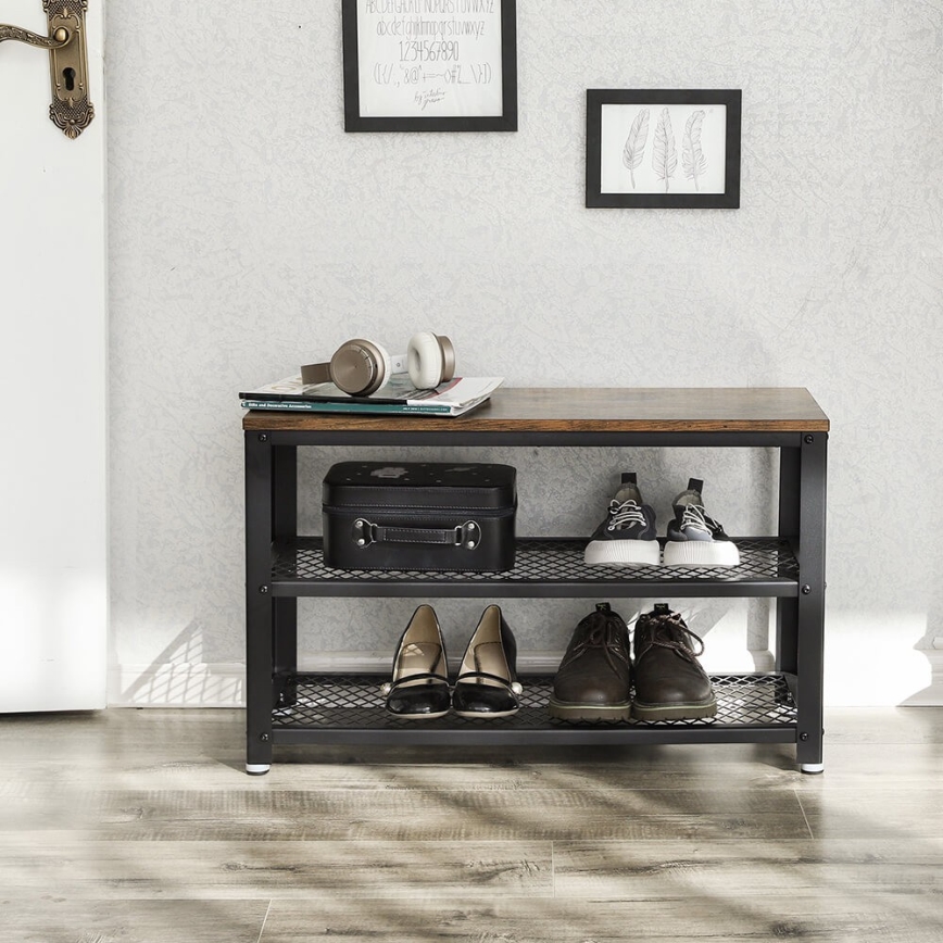 Schuhschrank DAVOR braun/schwarz