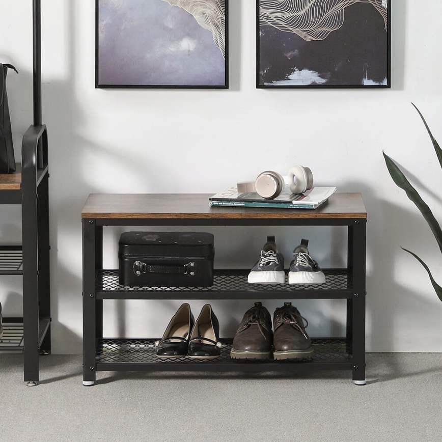 Schuhschrank DAVOR braun/schwarz