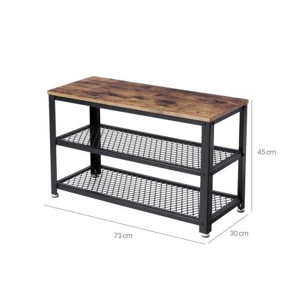 Schuhschrank DAVOR braun/schwarz