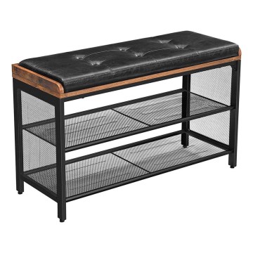 Schuhschrank DAVOR braun/schwarz