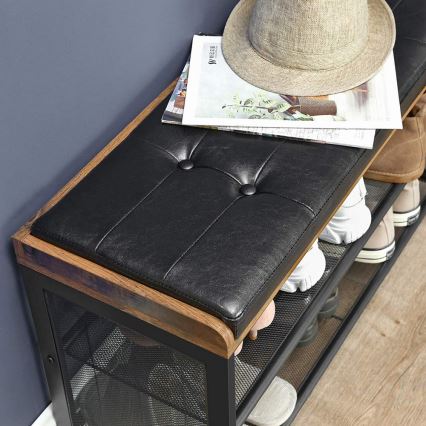 Schuhschrank DAVOR braun/schwarz
