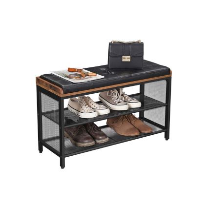Schuhschrank DAVOR braun/schwarz