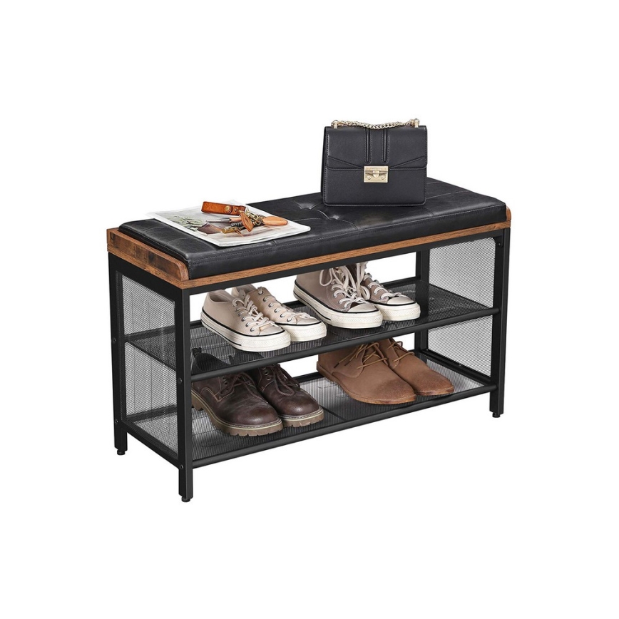 Schuhschrank DAVOR braun/schwarz