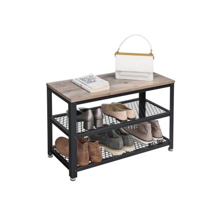 Schuhschrank DAVOR braun/schwarz