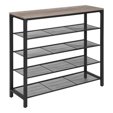 Schuhschrank DAVOR, grau/schwarz
