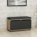 Schuhschrank DRAGO 42x80 cm schwarz/Nussbaum