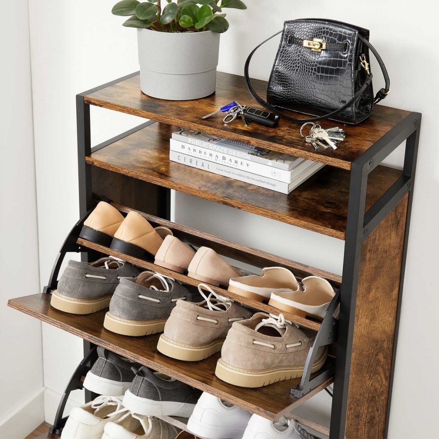 Schuhschrank FIRA braun/schwarz