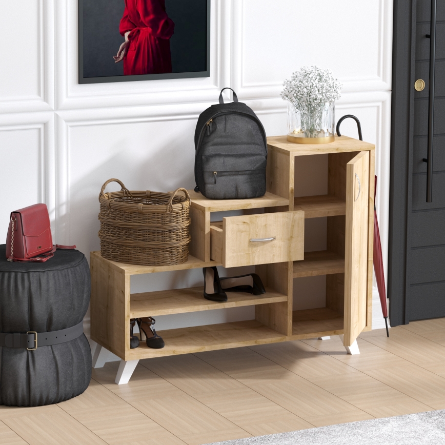 Schuhschrank RETRO 77x90 cm beige