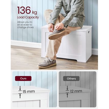 Schuhschrank TOVIAN weiß