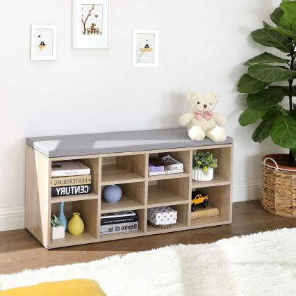 Schuhschrank VOREN braun/grau