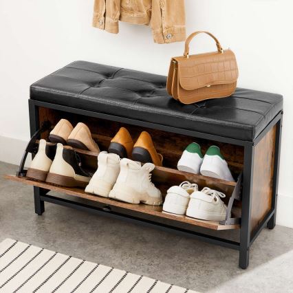 Schuhschrank VOREN braun/schwarz