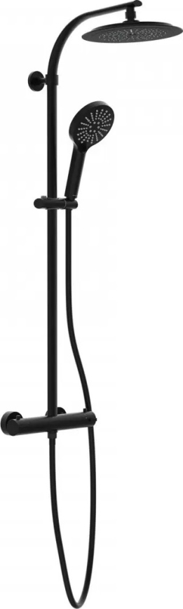 Schütte 60076 - Duschset mit thermostatischer Armatur MADURA FRESH schwarz