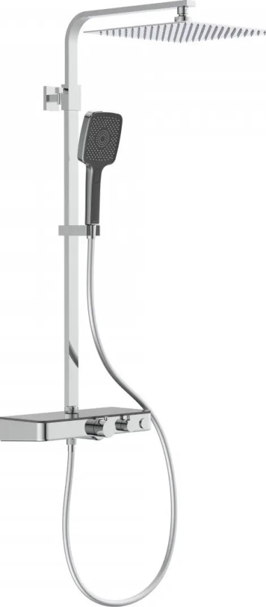 Schütte 60531 - Duschset mit Thermostatarmatur OCEAN, Hochglanzchrom/Anthrazit