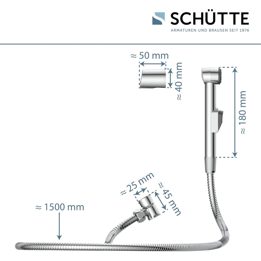 Schütte 78016 - Handbrause für Waschtisch, glänzender Chrom