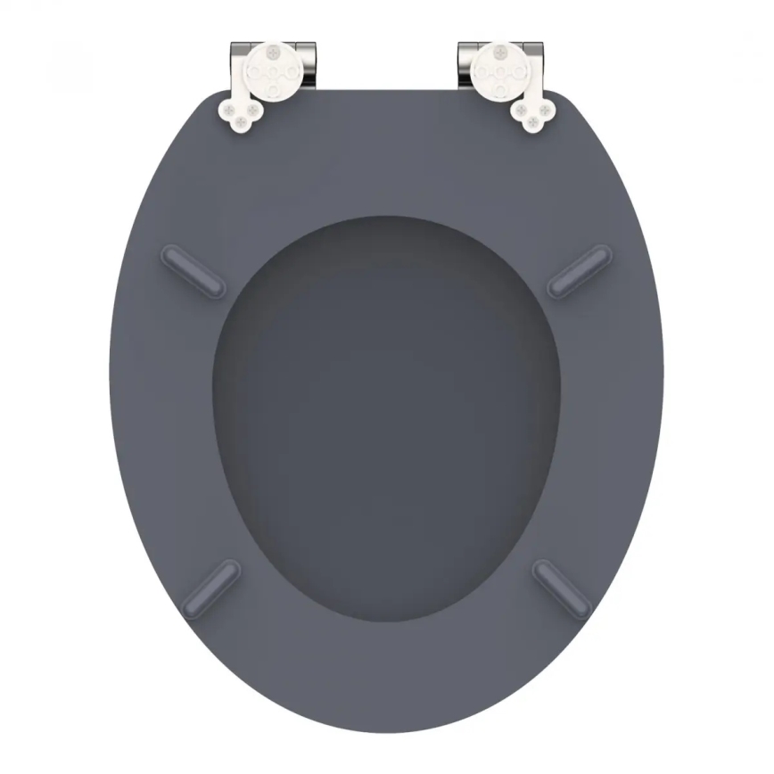 Schütte 80104 - WC-Sitz SPIRIT Anthrazit SoftClose MDF-Holz