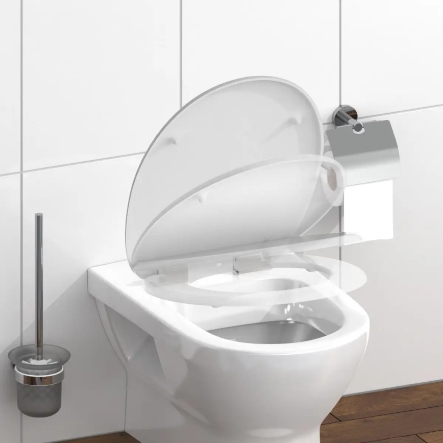 Schütte 82100-A - WC-Sitz WHITE, SoftClose, Duroplast