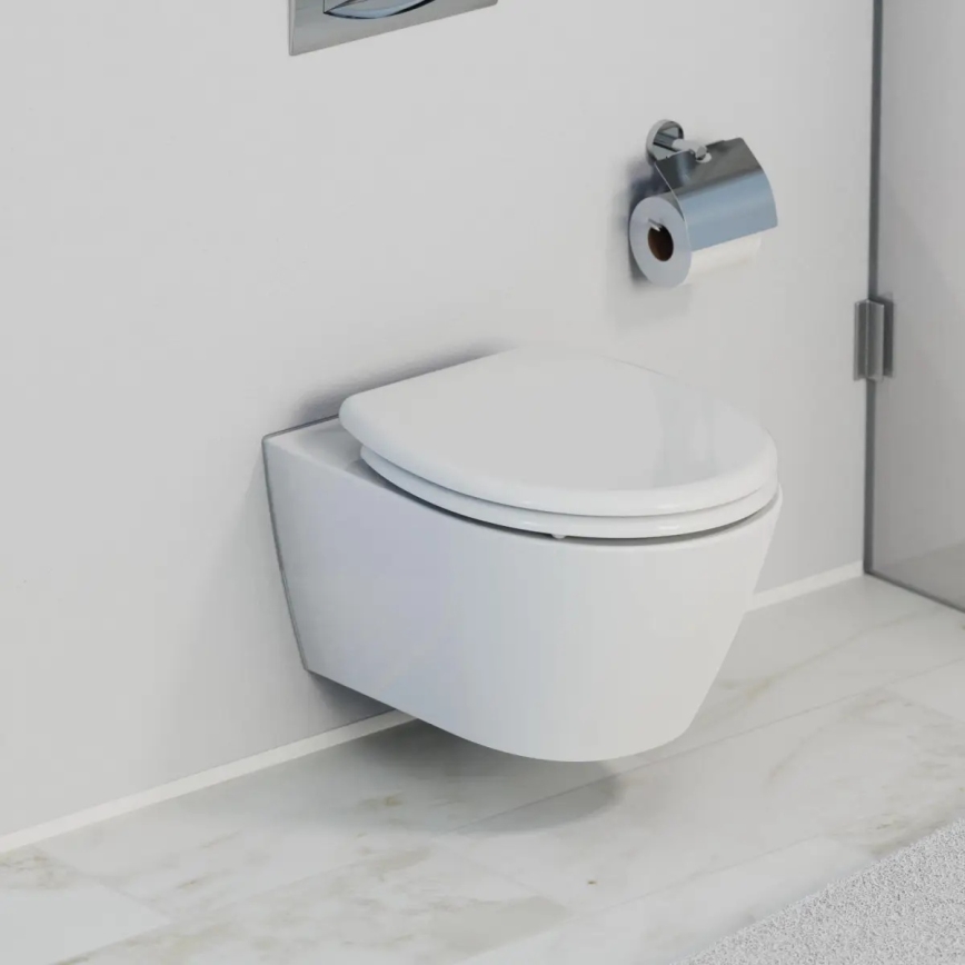 Schütte 82300-A - WC-Sitz Weiß SoftClose Duroplast