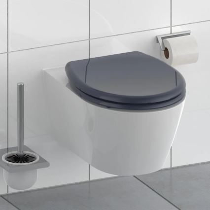 Schütte 82304-A - WC-Sitz ANTHRAZIT, Duroplast, mit SoftClose