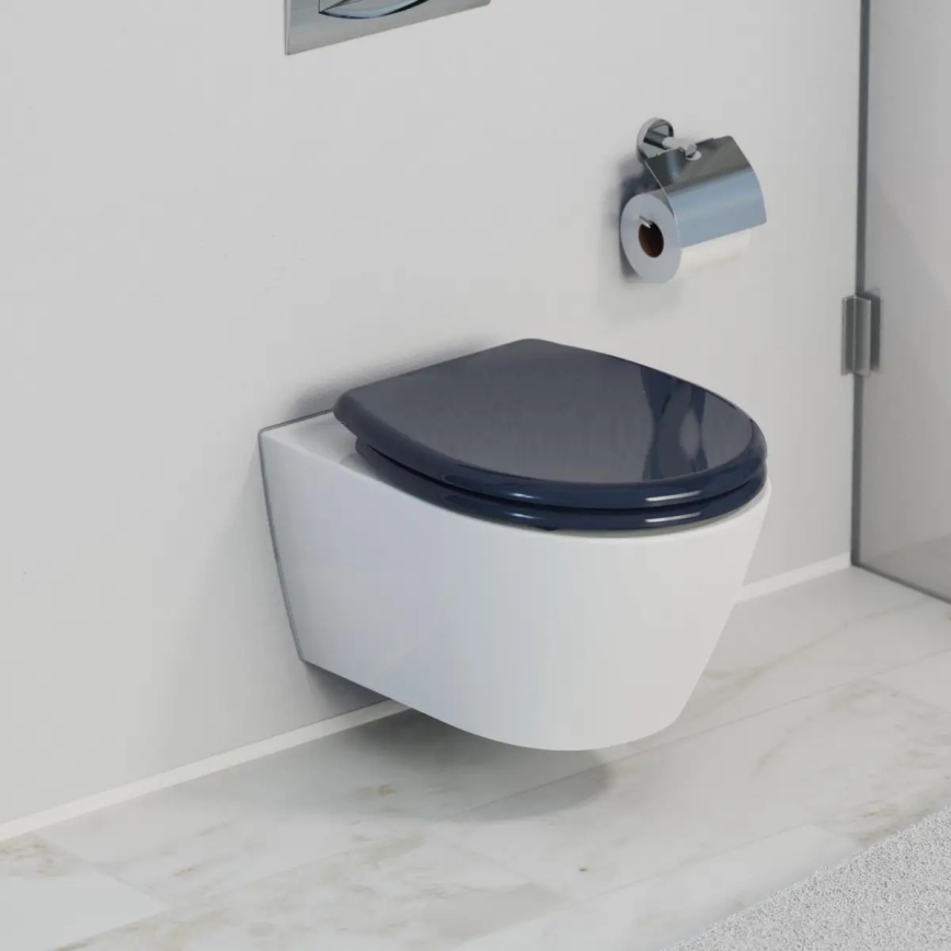 Schütte 82304-A - WC-Sitz ANTHRAZIT, Duroplast, mit SoftClose