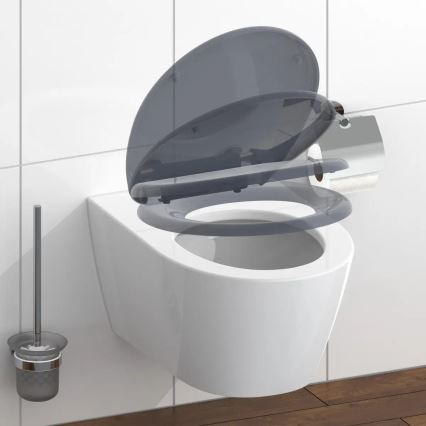 Schütte 82304-A - WC-Sitz ANTHRAZIT, Duroplast, mit SoftClose