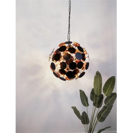 Searchlight - Seilpendelleuchte DISCUS 6xE14/60W/230V