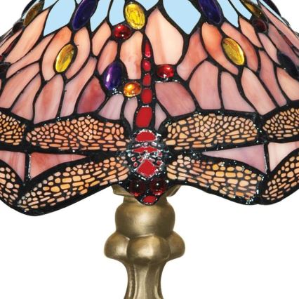 Searchlight - Tiffany Tischlampe DRAGONFLY 1xE27/60W/230V