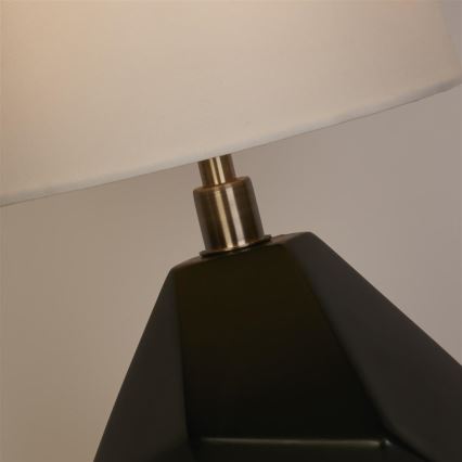Searchlight - Tischlampe APEX 1xE27/60W/230V schwarz/grau