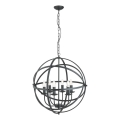 Searchlight - Hängeleuchte an Kette ORBIT 6xE14/60W/230V schwarz