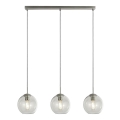Searchlight - Hängeleuchte PENDANT 3xE27/40W/230V matt Chrom