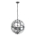 Searchlight - Kronleuchter an Kette ORBIT 4xE14/60W/230V schwarz