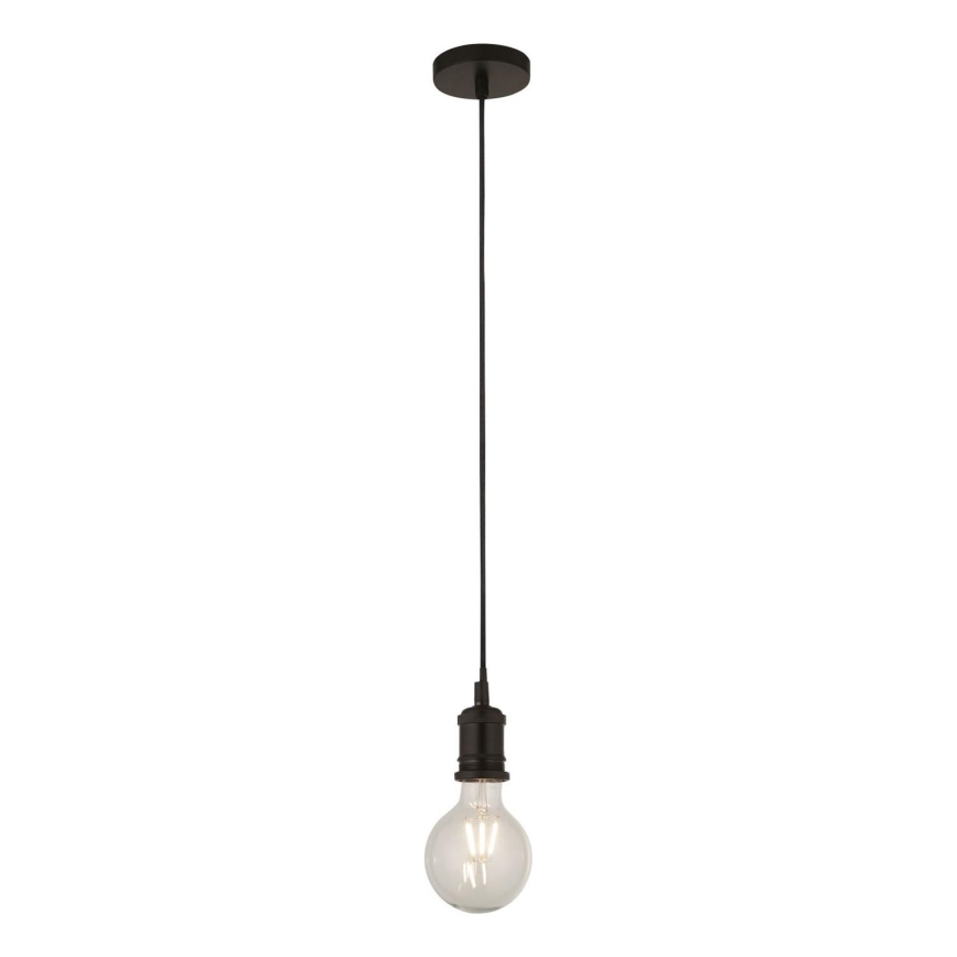 Searchlight - Pendelleuchte an Drahtseil SUSPENSION 1xE27/60W/230V schwarz