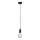 Searchlight - Pendelleuchte an Drahtseil SUSPENSION 1xE27/60W/230V schwarz