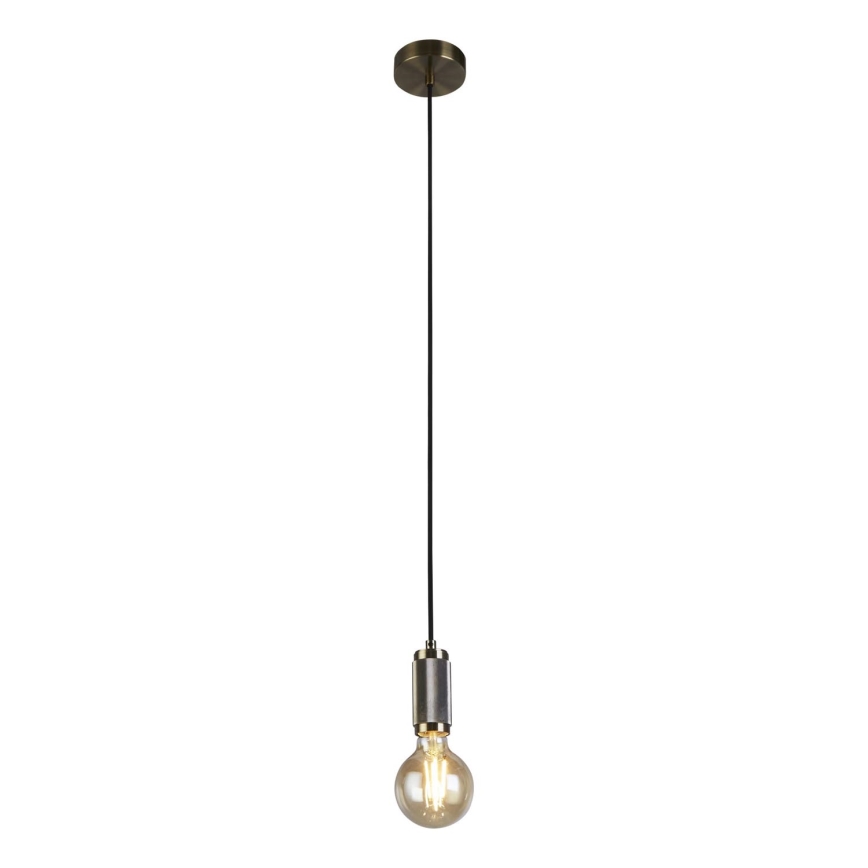 Searchlight - Pendelleuchte an Kabel SUSPENSION 1xE27/60W/230V Messing