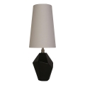 Searchlight - Tischlampe APEX 1xE27/60W/230V schwarz/grau