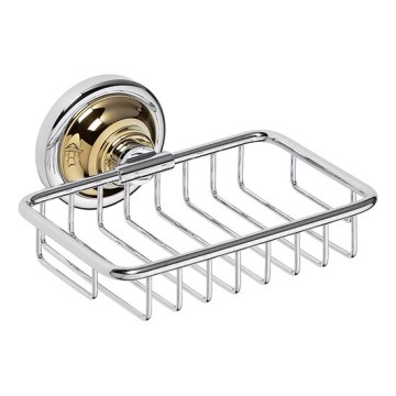 Seifenschale 14x6,5 cm silber/gold