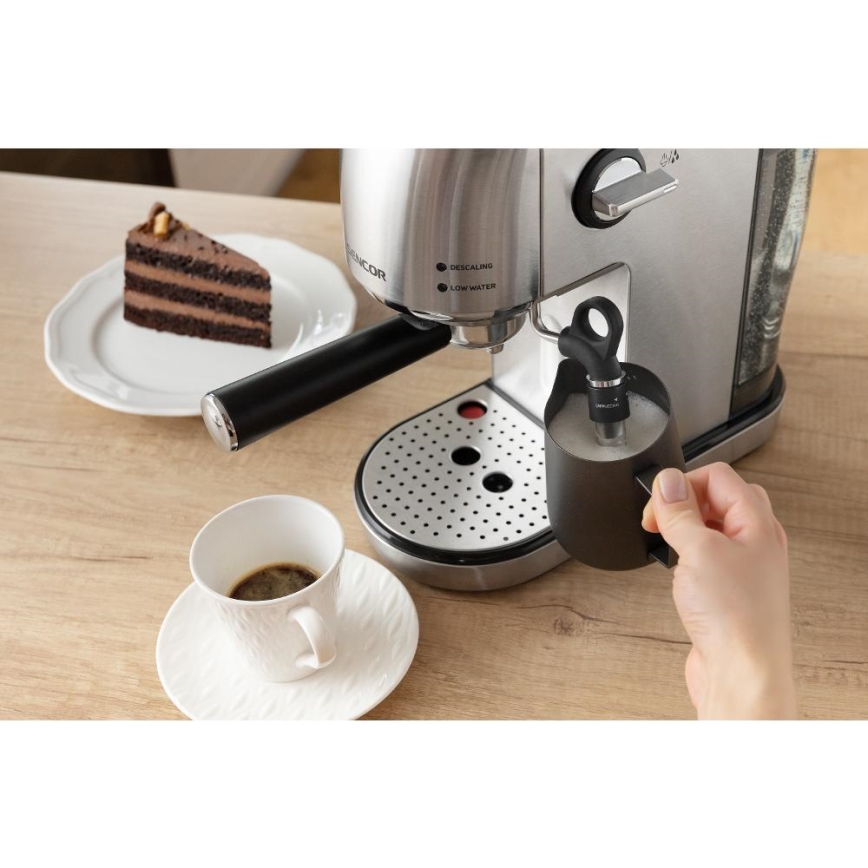 Sencor - Siebträgermaschine Espresso 1400W/230V