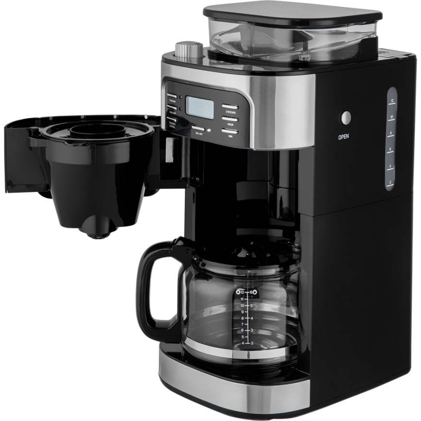 Sencor - Filterkaffeemaschine 1,5 l mit LCD-Display 900W/230V