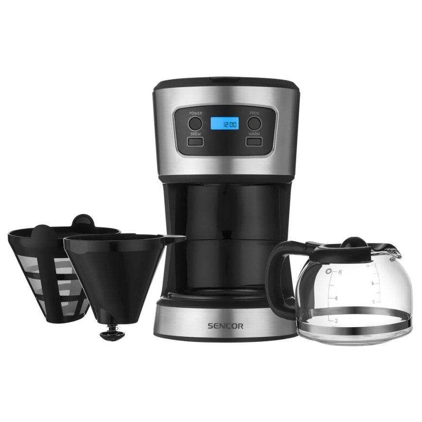 Sencor - Filterkaffeeautomat mit LCD-Display 700W/230V