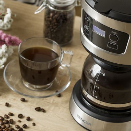 Sencor - Filterkaffeeautomat mit LCD-Display 700W/230V