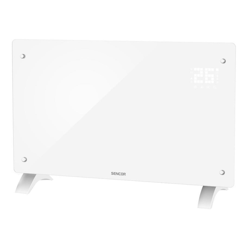 Sencor - Intelligenter elektrischer Direktheizer/Konvektor 2000W/230V IP24 WLAN weiß + Fernbedienung