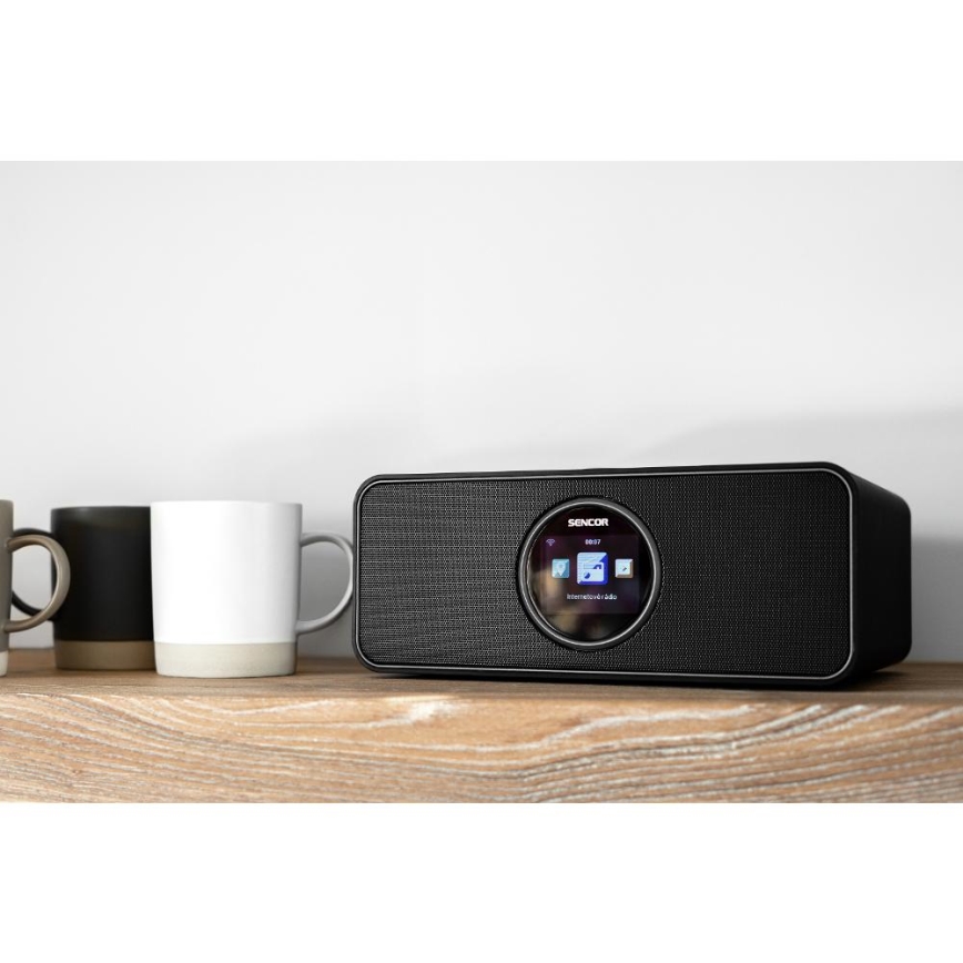 Sencor - Internetradio 14W/5V Wi-Fi + Fernbedienung